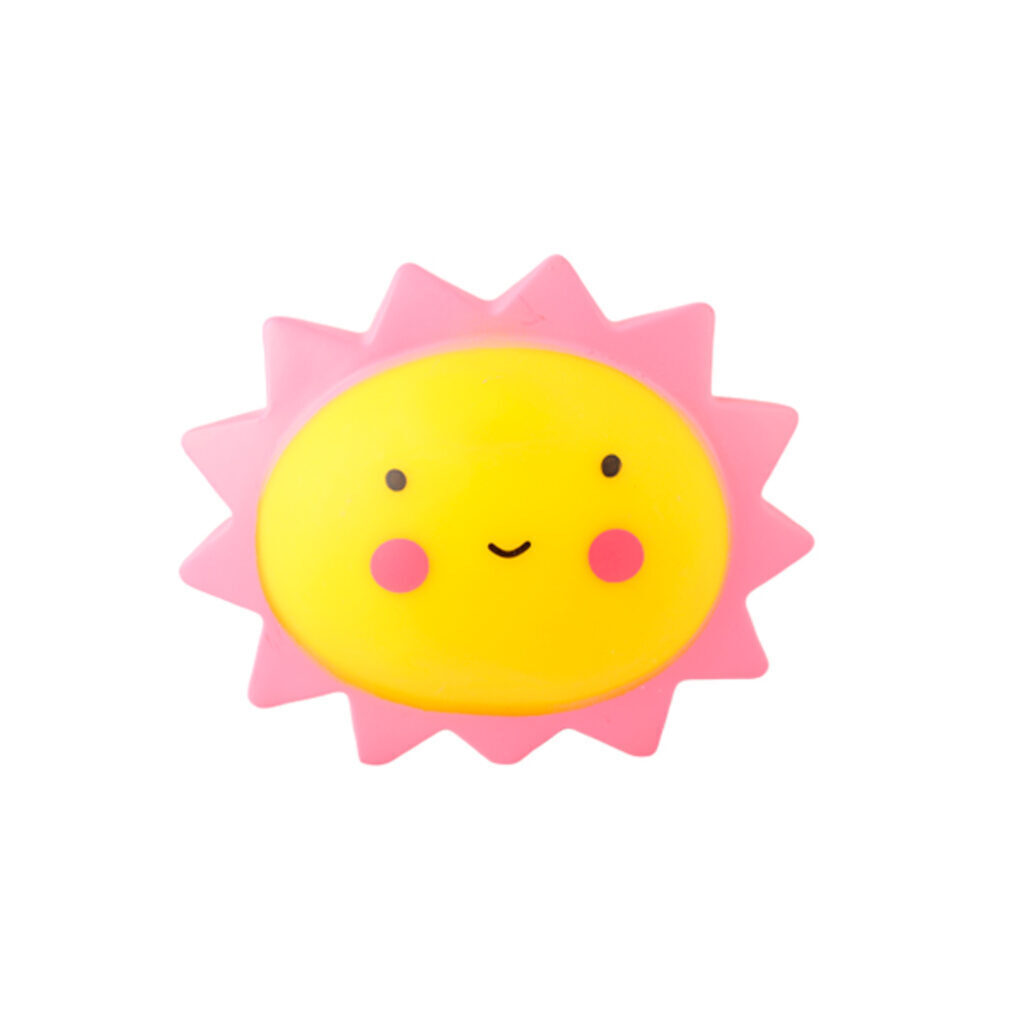 Светильник LED "Солнышко", жёлтый,розовый, 14*12см