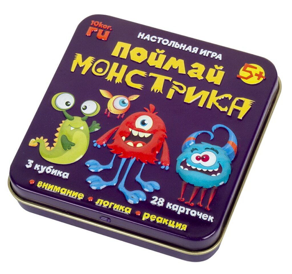 Игра настольная "Поймай монстрика" 5+