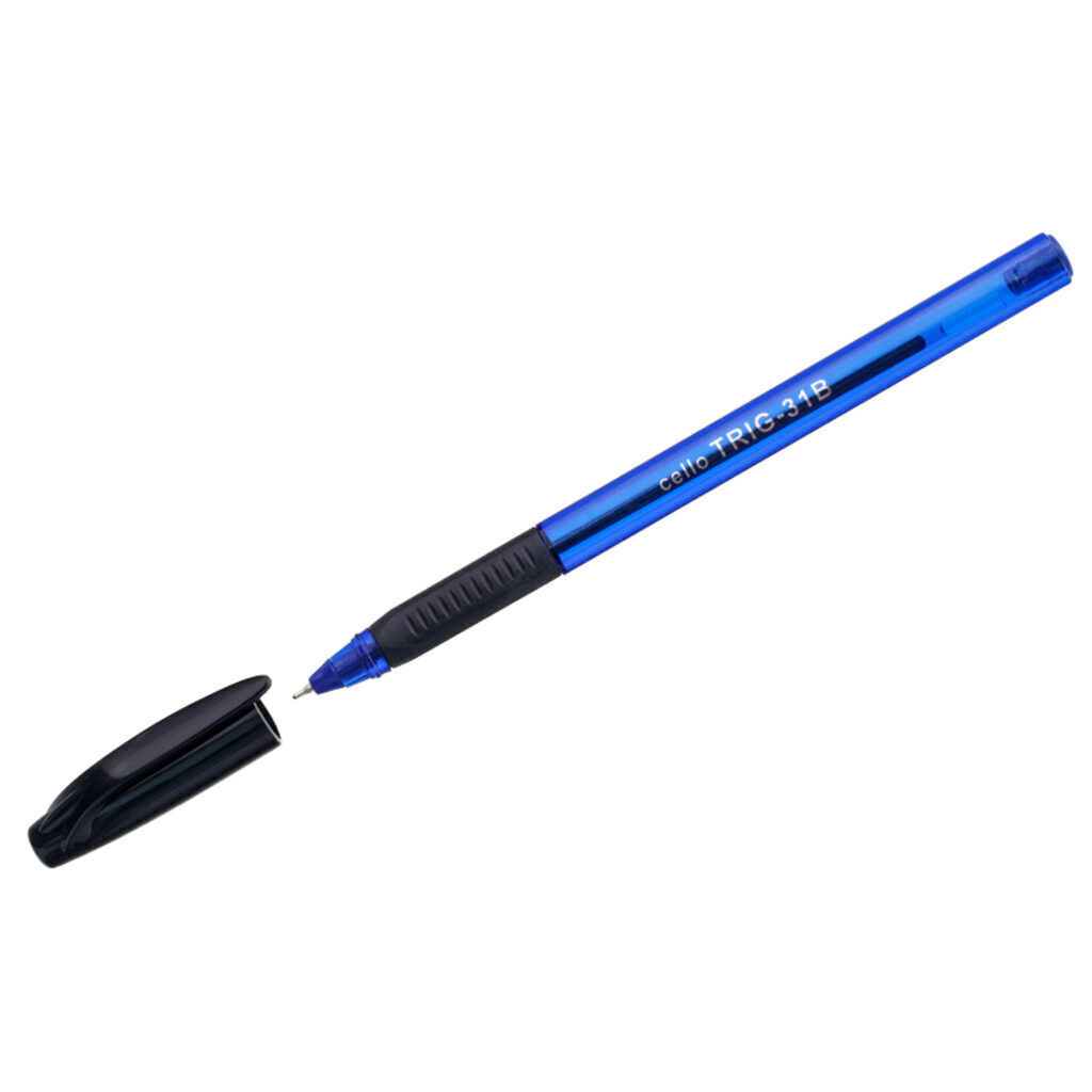 Ручка шар. Cello TRI-GRIP BLUE BARREL, синяя, 0,7мм, грип