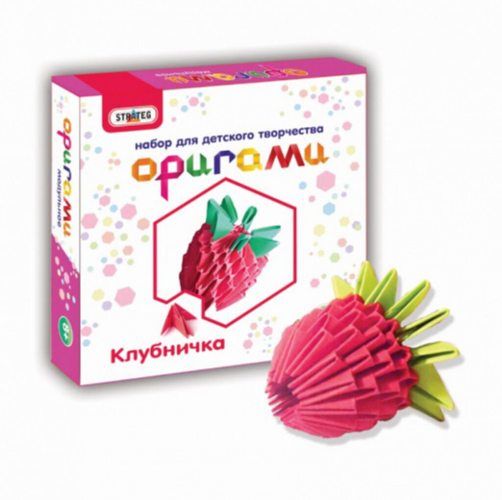 Модульное оригами "Клубника" 8+