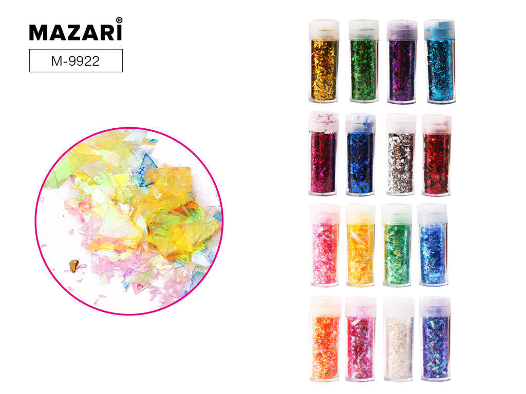 Блёстки декоративные в тубах GLITTER ASSORTI, ассорти, ЦЕНА ЗА 4 ШТ.