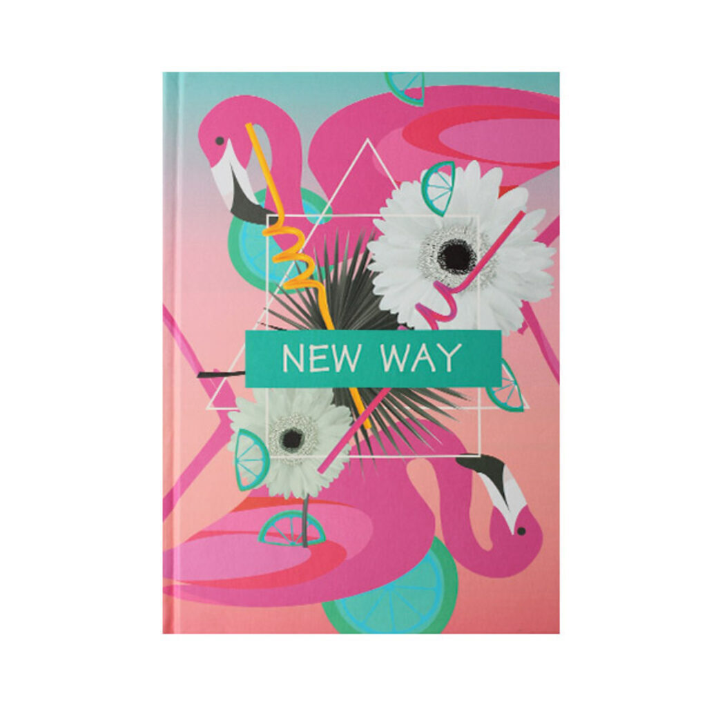 Записная книжка А5   80л. "New way. Дизайн 3" 7БЦ., мат.лам., тонир.форзацы, 145*210мм