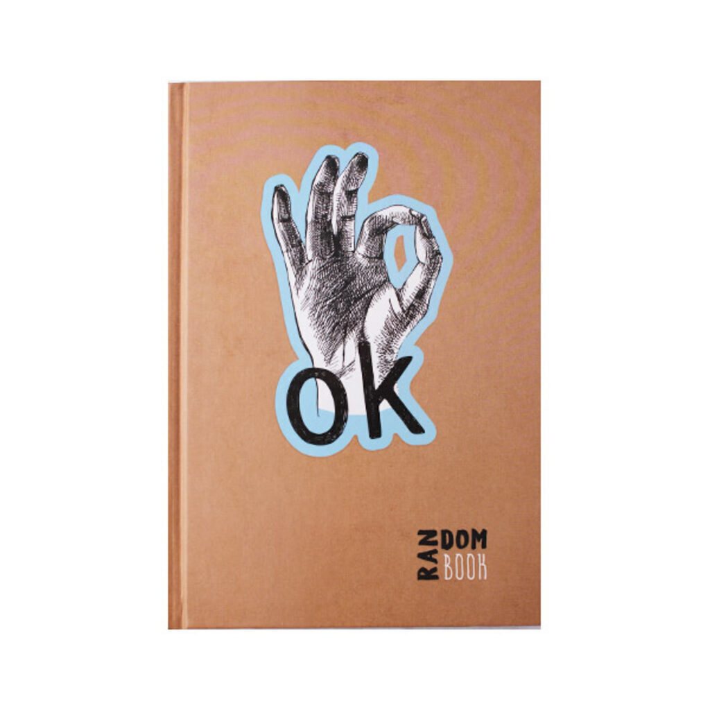 Блокнот А5 7БЦ 112л "RandomBook. Дизайн 2" мат.лам., выб.лак., диз.блок