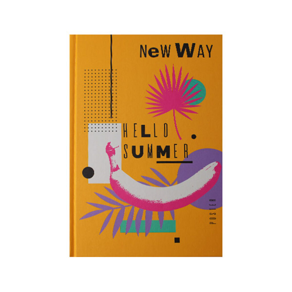 Записная книжка А5   80л. "New way. Дизайн 8" 7БЦ., мат.лам., тонир.форзацы, 145*210мм