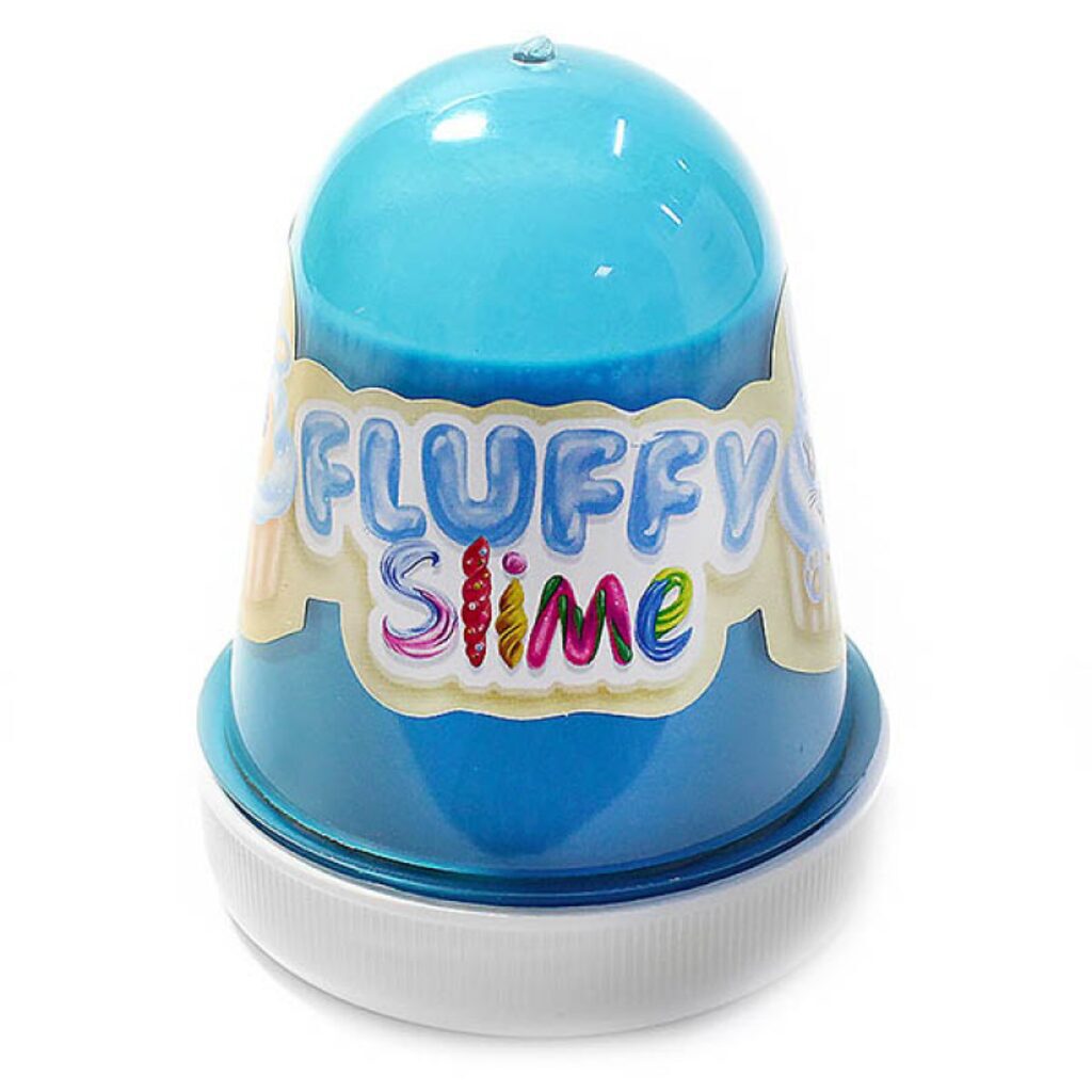 Слайм "Monster's Slime" Fluffy 130гр аромат ваниль, тм.-голубой
