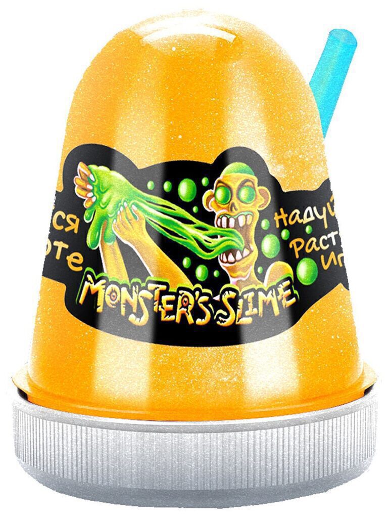 Слайм "Monster's Slime" 130гр Светится в темноте, желтый
