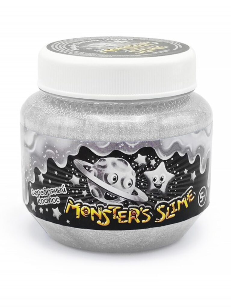 Слайм "Monster's Slime" 250гр серебряный космос