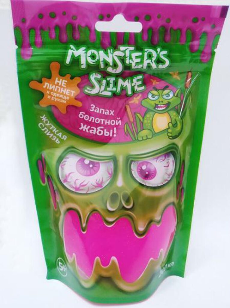 Слизь "Monster's Slime" 200гр Болотная жаба (Doy Pack)