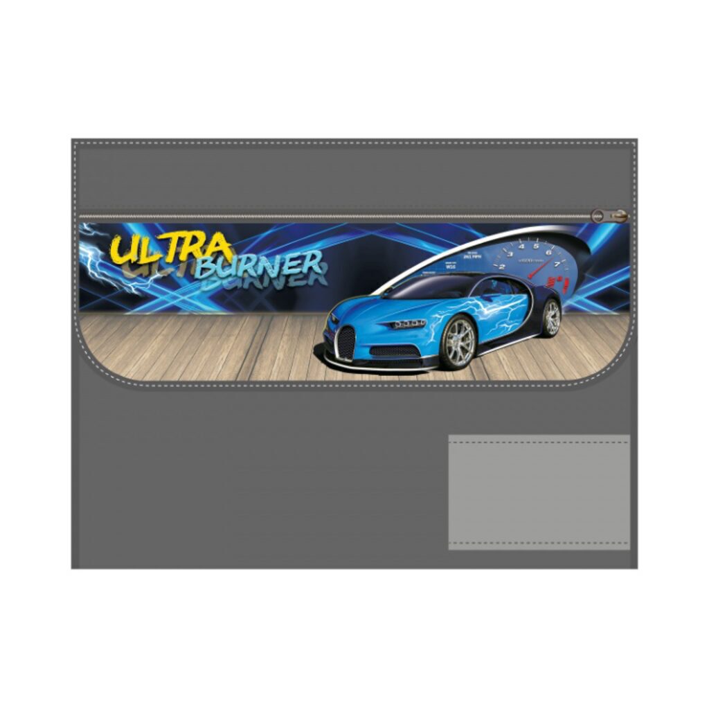 Папка для труда А4 1 отд. липучка, с ручками Ultra burner-2