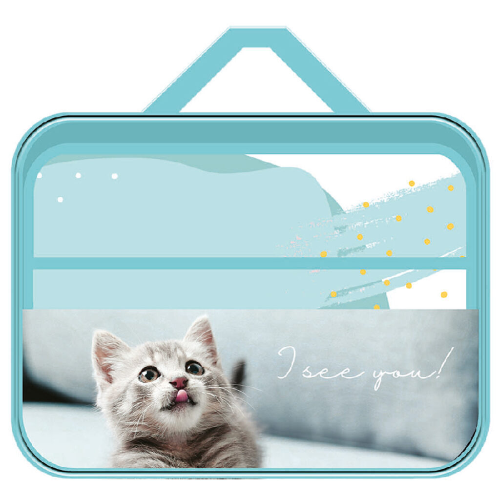 Папка для труда A4 1отд. с ручками Kitten me