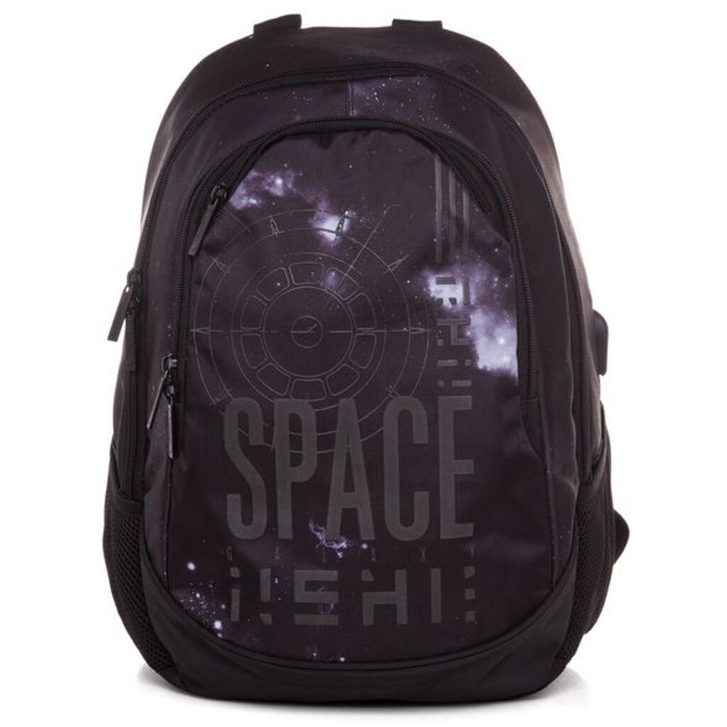 Рюкзак школьный   Street "Space" 30*42*20см, п/э,2отд., 3карм.,1карм.на спинке, usb выход