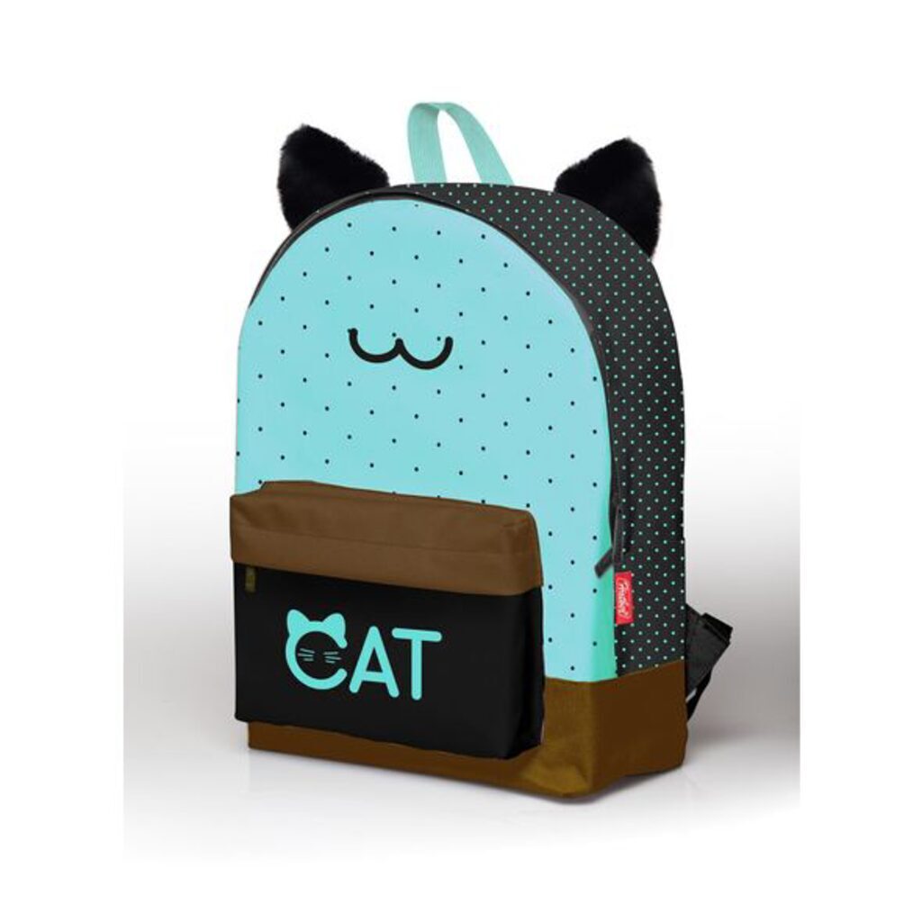 Рюкзак школьный   Basic "Cat" 30*41*13см, полиэстер, 1 отд., 1 карман