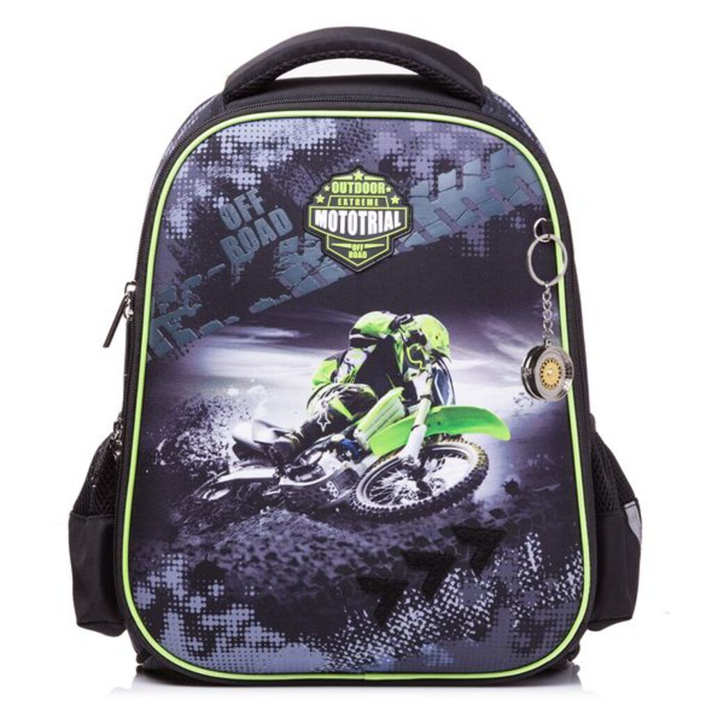Ранец школьный 37*29*17см Hatber Ergonomic Classic "Moto extreme" EVA