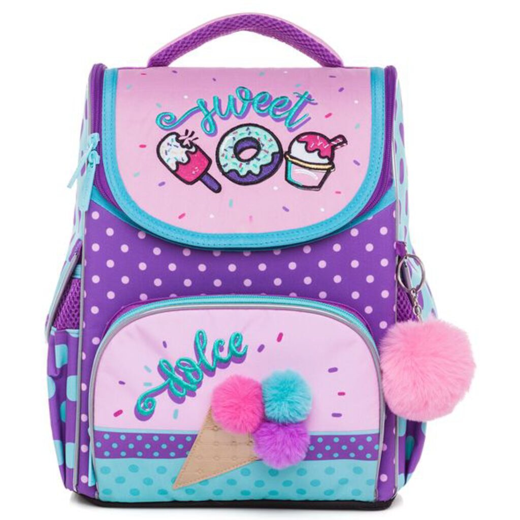 Ранец школьный  Balance "Sweets" 35*26*13см, полиэстер, 1 отд, 3 кармана, светоотраж.