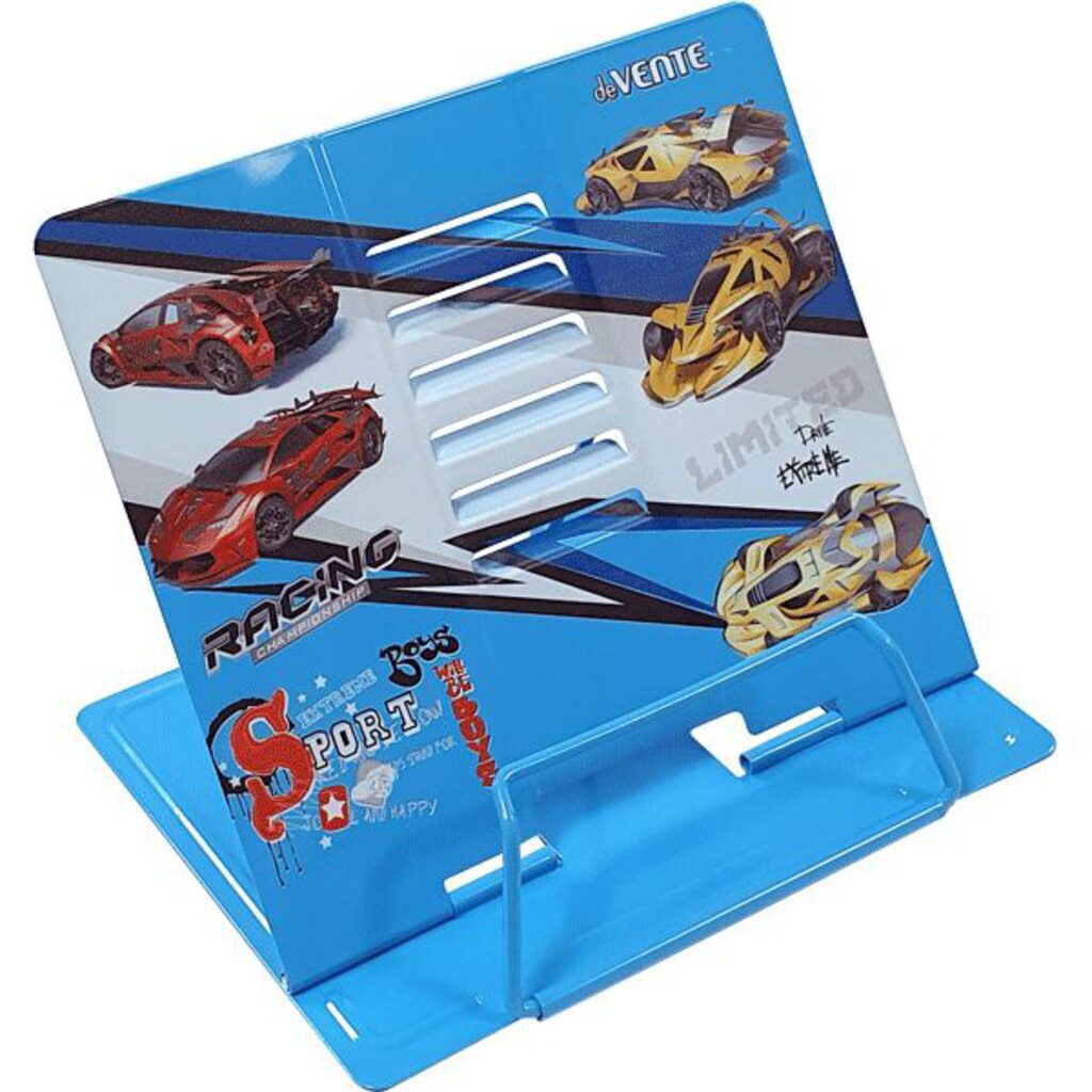Подставка для книг "Racing" 21*19см полностью металл, синяя