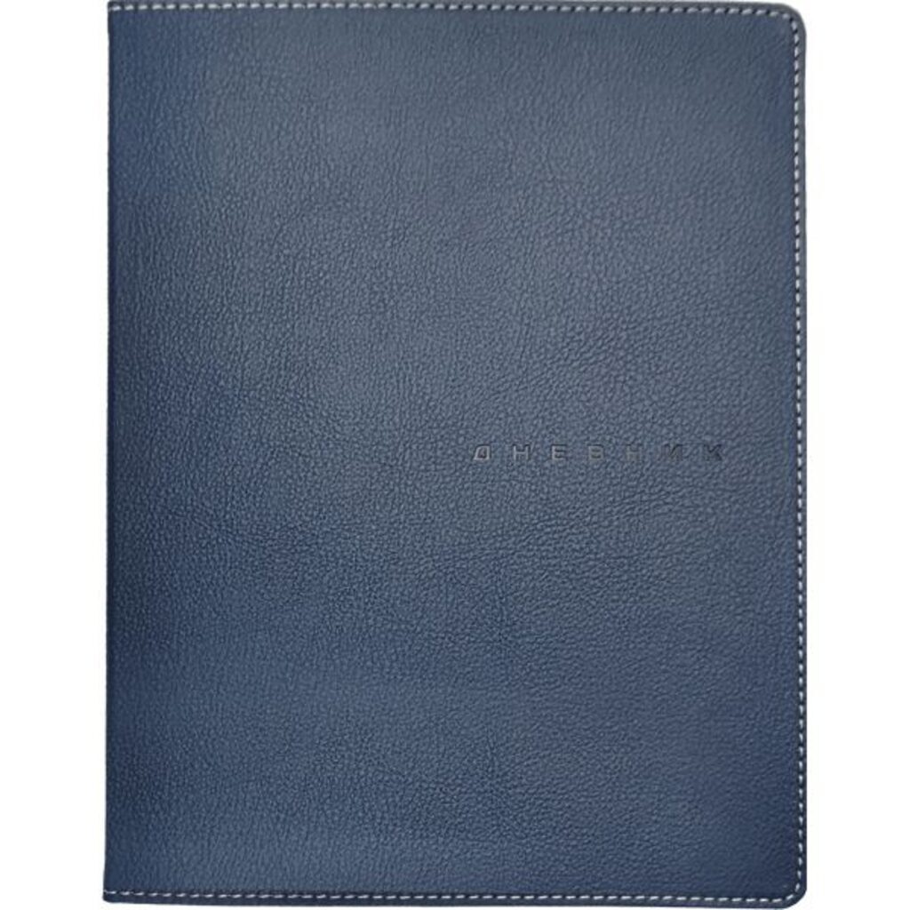 Дневник универсальн. обл. "School style. Blue" мяг.пер., кожзам, шелкогр., ляссе, 48л