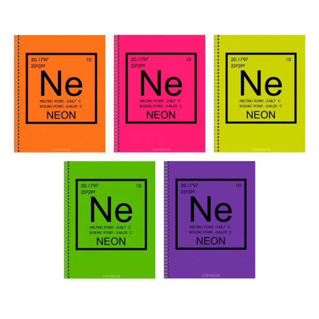 Тетрадь А5  96л кл.  Neon!, гребень, выб.лак