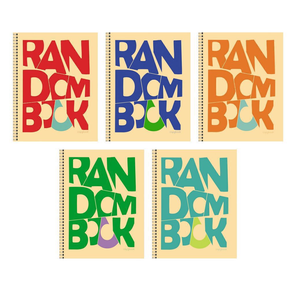 Тетрадь А5  48л кл.  Randombook, гребень, рельеф.краска