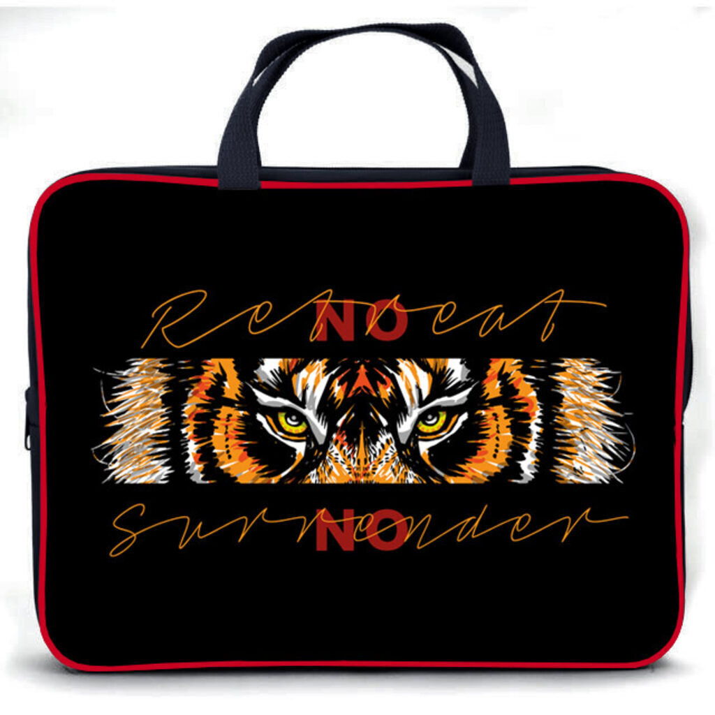 Папка А3 для менеджера широкая, ручка тканевая,  Глаза тигра