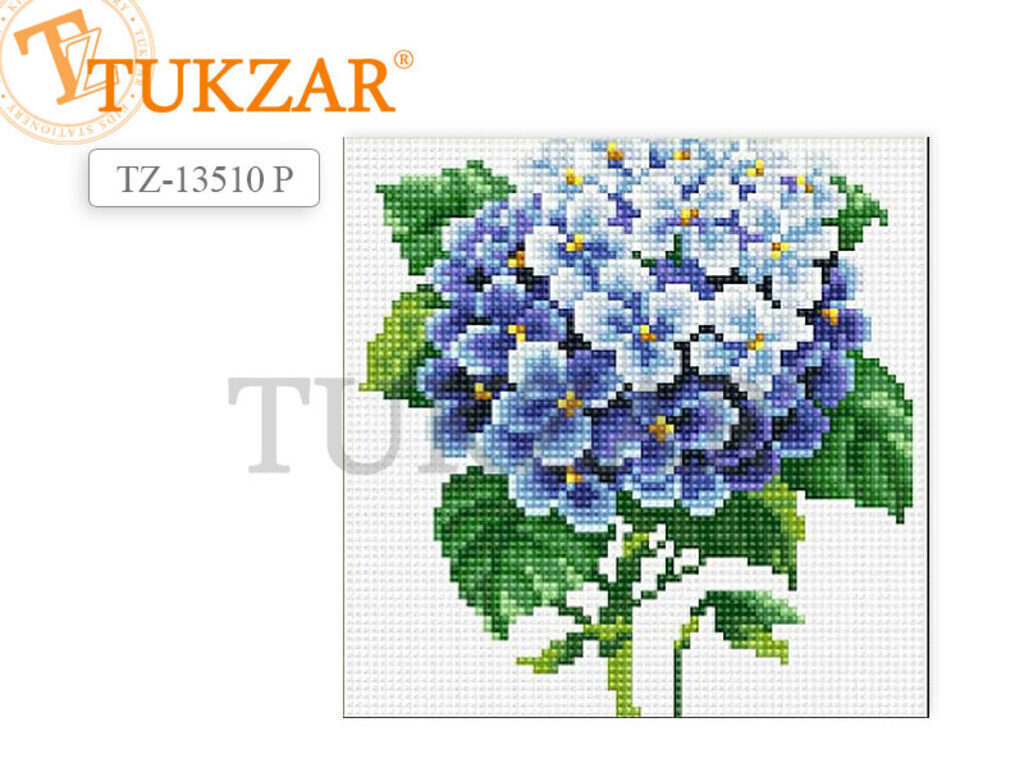 Мозаика алмазная по номерам 20*20см "Цветы"