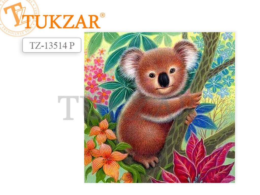 Мозаика алмазная по номерам 20*20см "Коала"