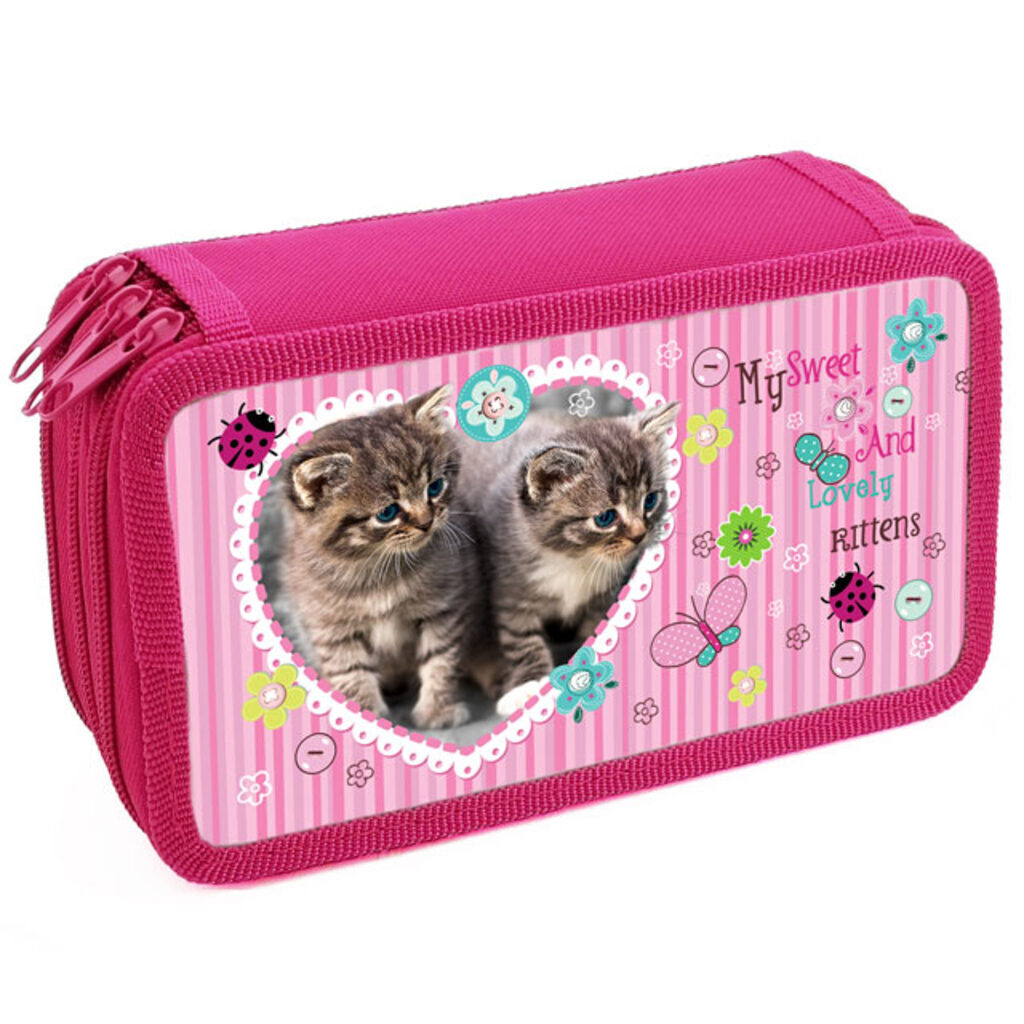 Пенал 3 отд. (190*100)  Lovely kittens, ткань