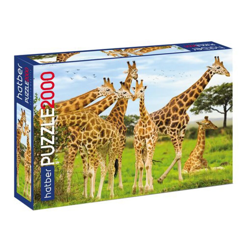 Пазлы 2000 элементов 960*680мм "Жирафы" Premium