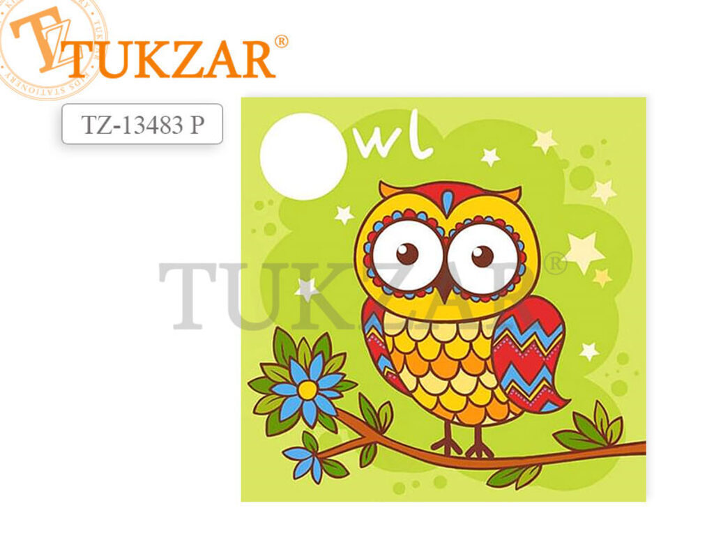 Мозаика алмазная по номерам 20*20см "Сова"