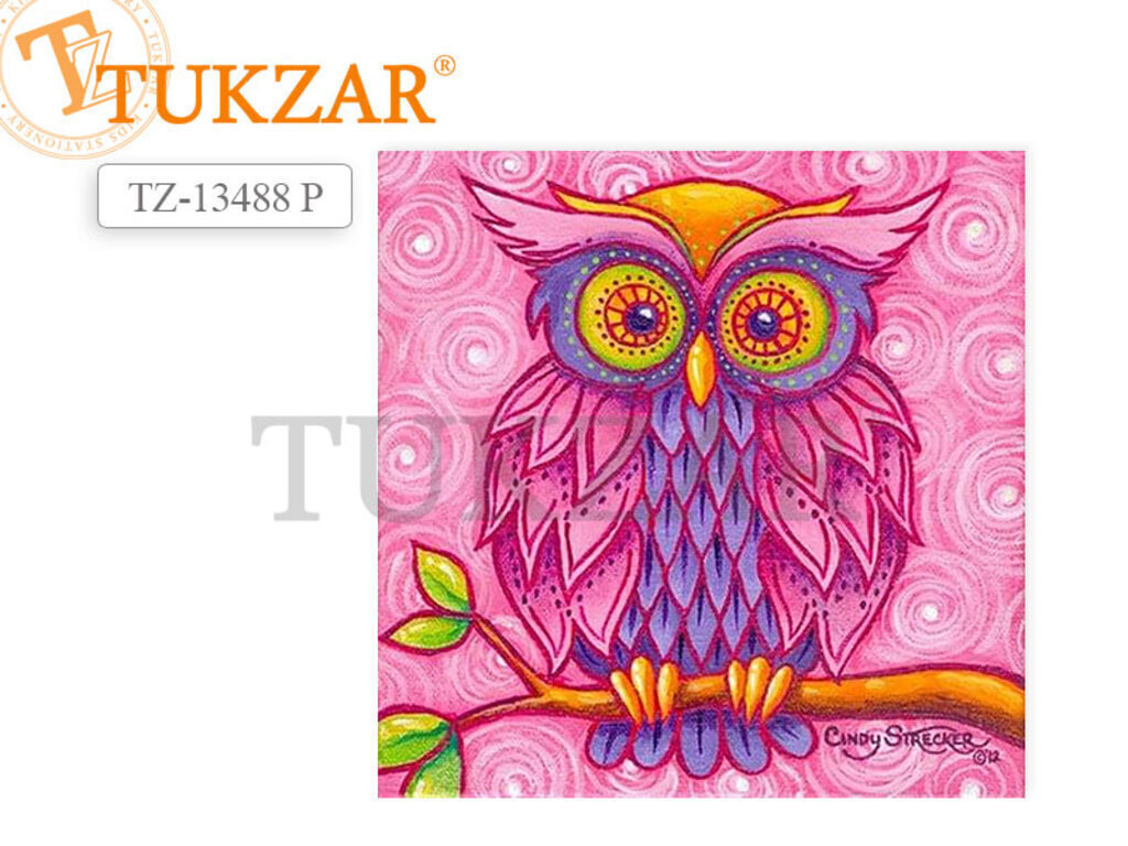 Мозаика алмазная по номерам 20*20см "Сова"