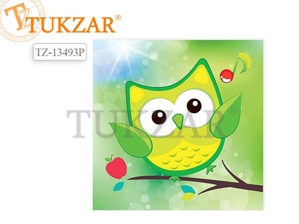 Мозаика алмазная по номерам 20*20см "Сова"