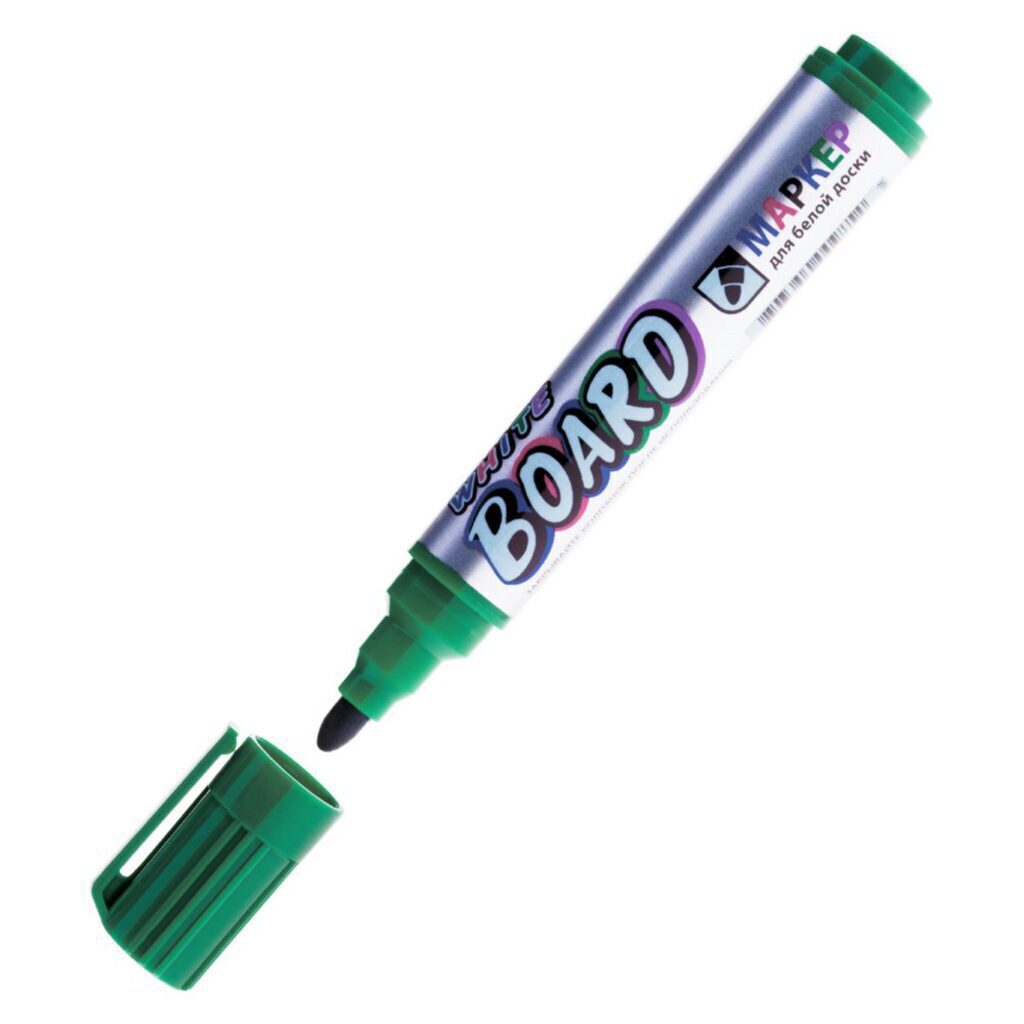 Маркер для белой доски 3,0мм. зеленый