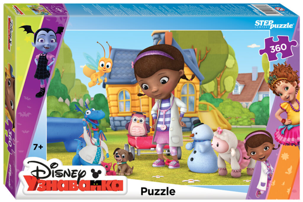 Пазлы  360 элементов 500*345мм.  "Доктор Плюшева" DisneyJunior