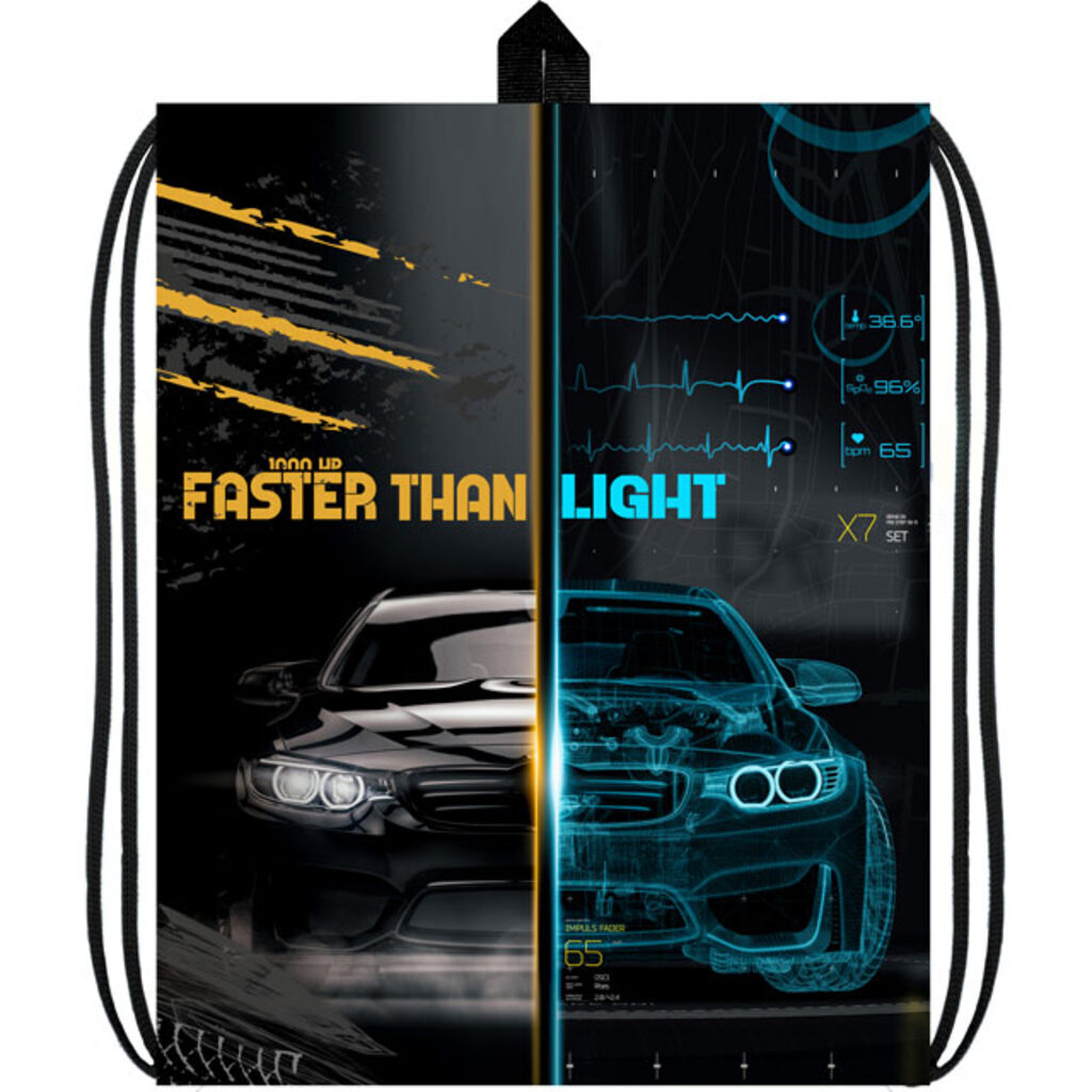 Мешок для обуви 1 отд, 370*470 Smart auto, светоотражающая лента