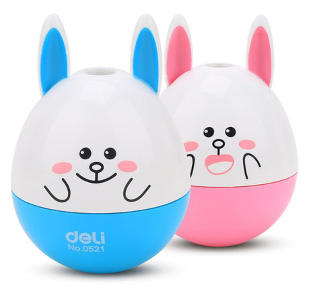 Точилка пласт. 1 отв. "Неваляшка" с контейнером