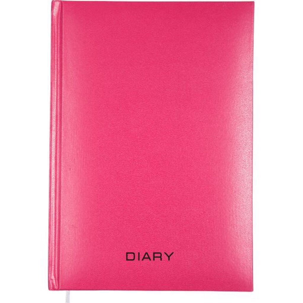 Ежедневник недат. А5 Attomex Even 272стр., розовый, тв.обл., бумвинил, ляссе, 70г/м2