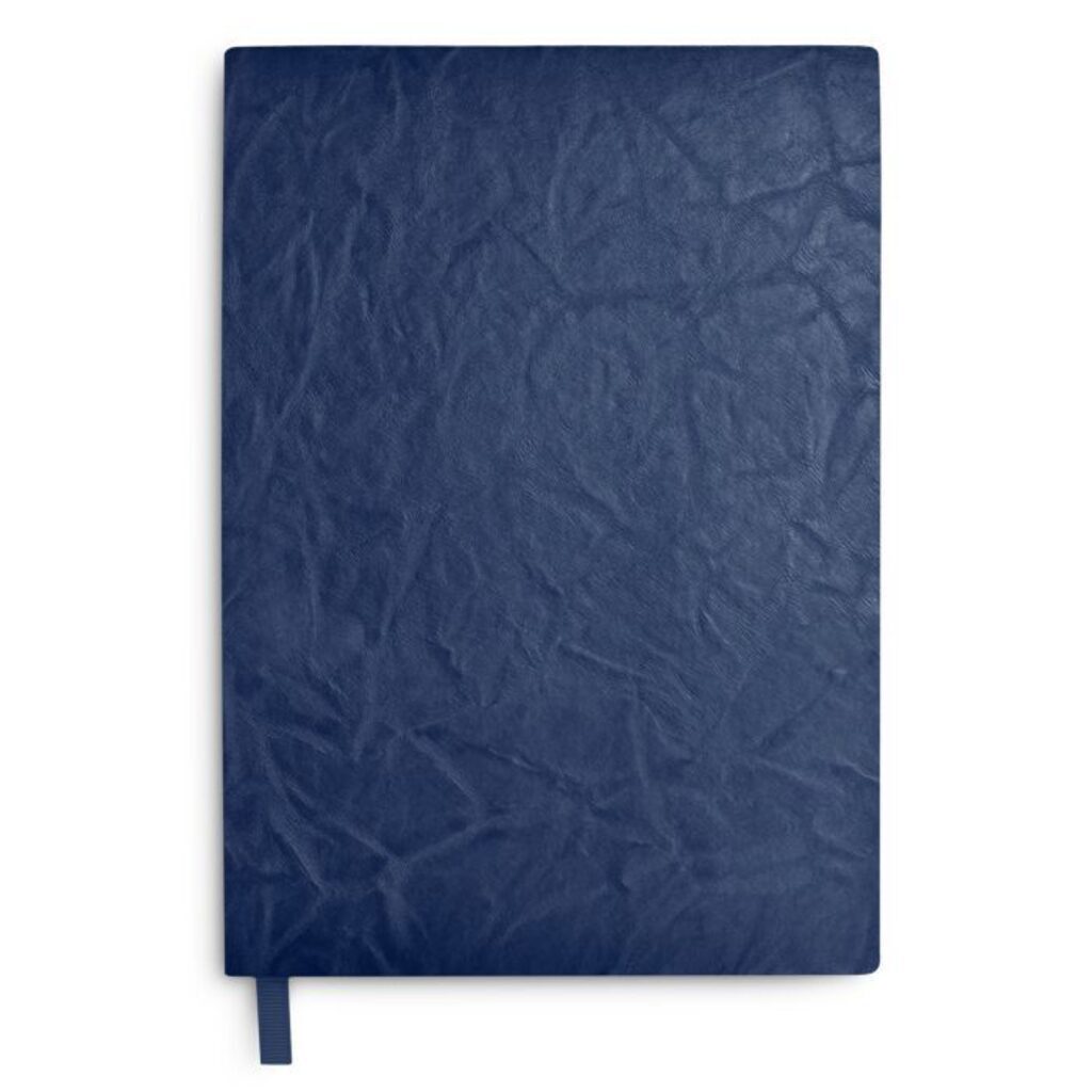 Ежедневник недат А5 к/з "Линкольн синий" 240 стр., мягк.переплет, блинт.тисн.