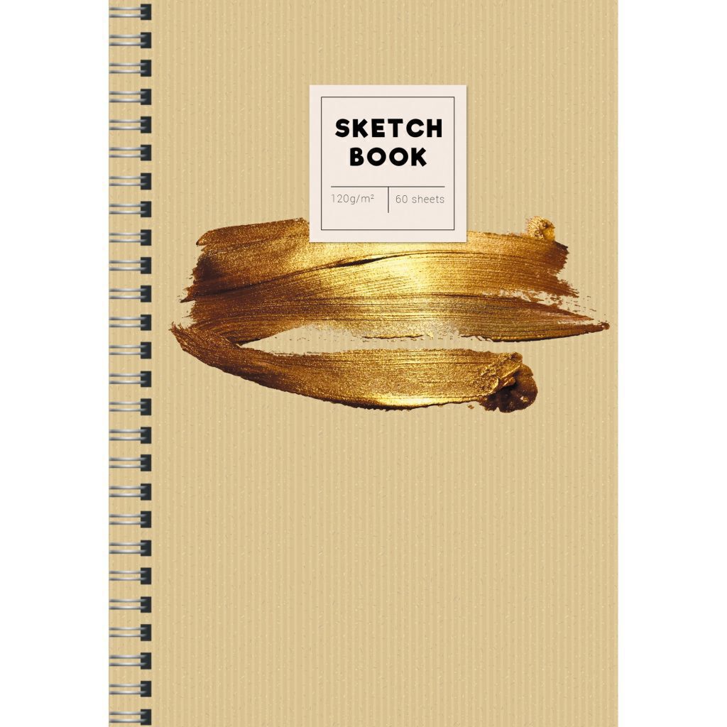 Скетчбук А5  60л., гребень, 120гр/м2 "SKETCHBOOK. On and on 7" тв.обложка, софт-тач