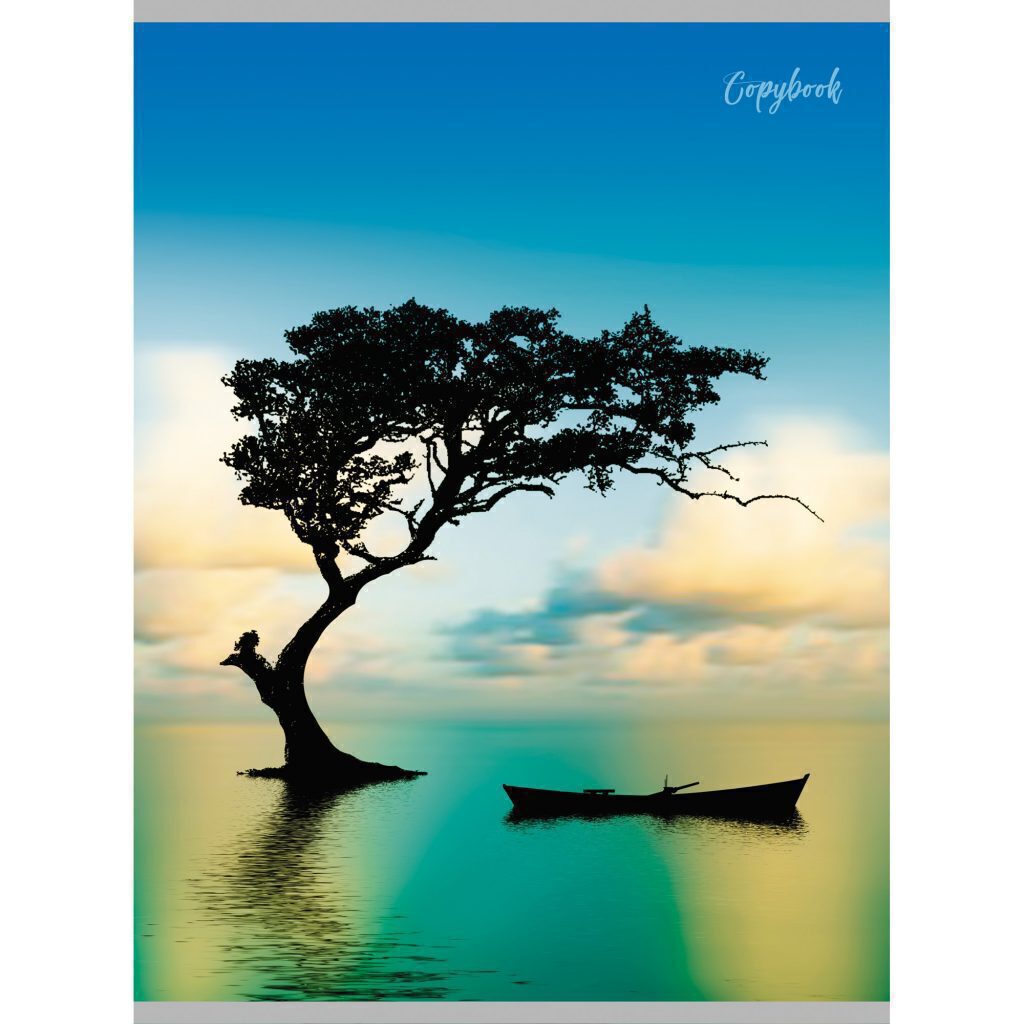 Тетрадь А4  60л кл. скрепка "Безмятежность" глянц.лам.