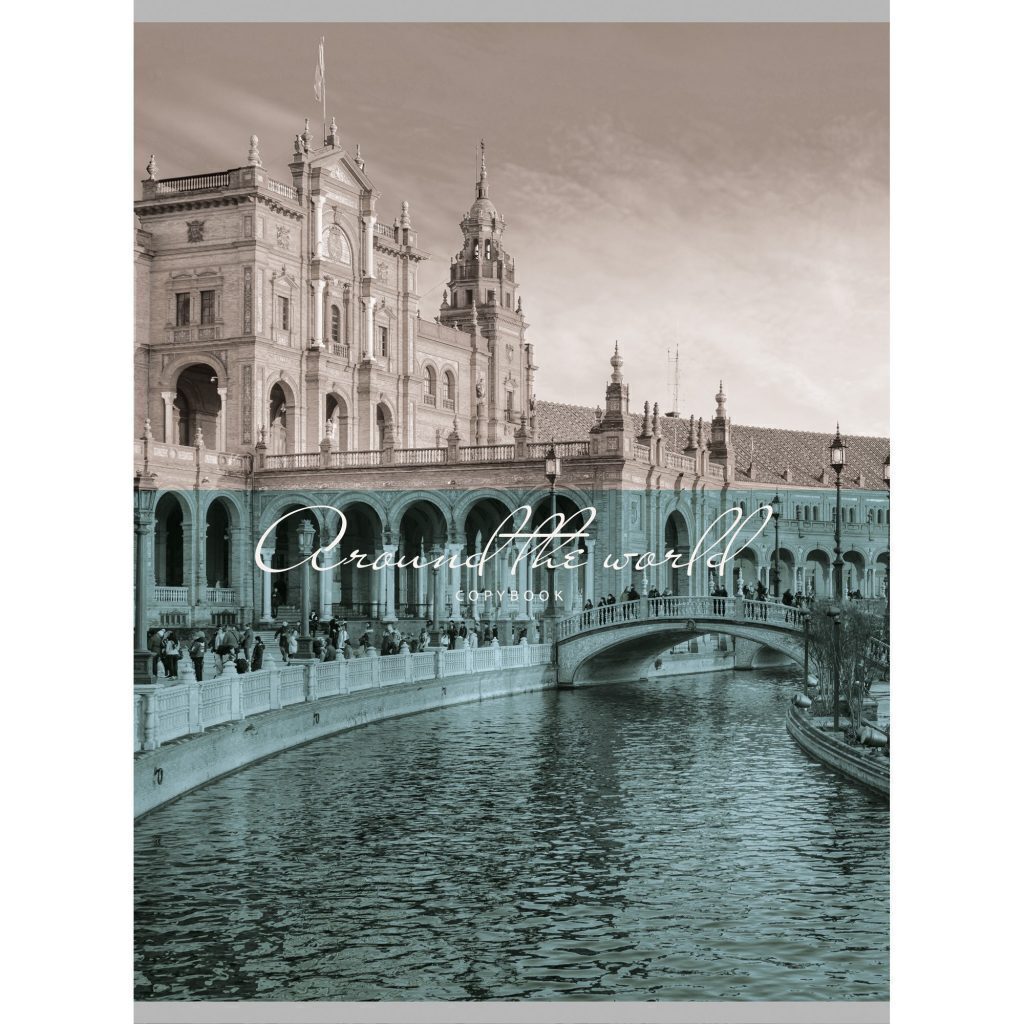 Тетрадь А4  60л кл. скоба Канц-Эксмо "Вокруг света" глянц.лам.