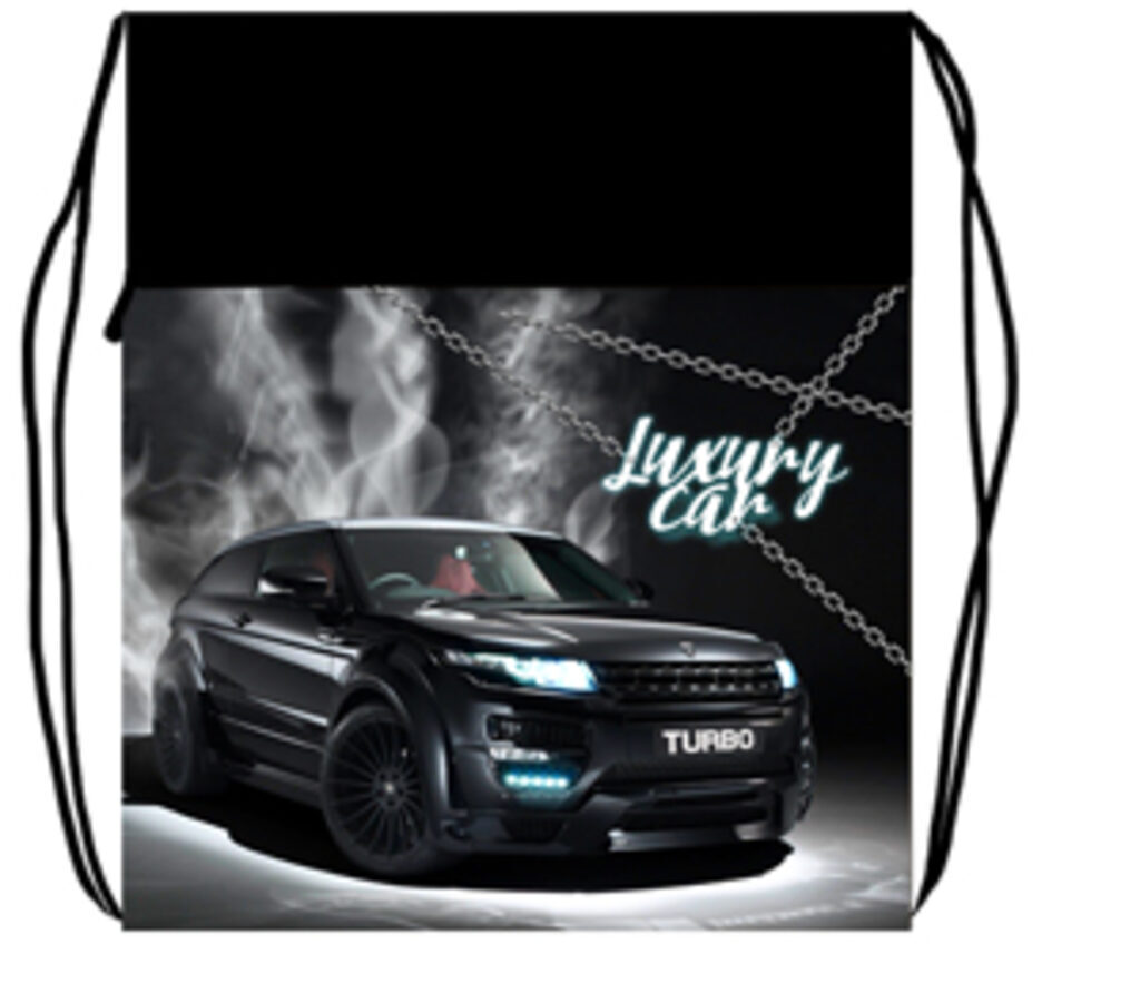Мешок для обуви 1 отд, карман на молнии,  370*470 Turbo, с сеточкой
