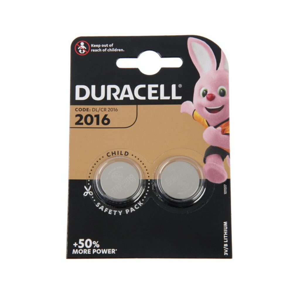 Батарейка-таблетка  CR-2016 DURACELL, блистер, цена за 1 шт