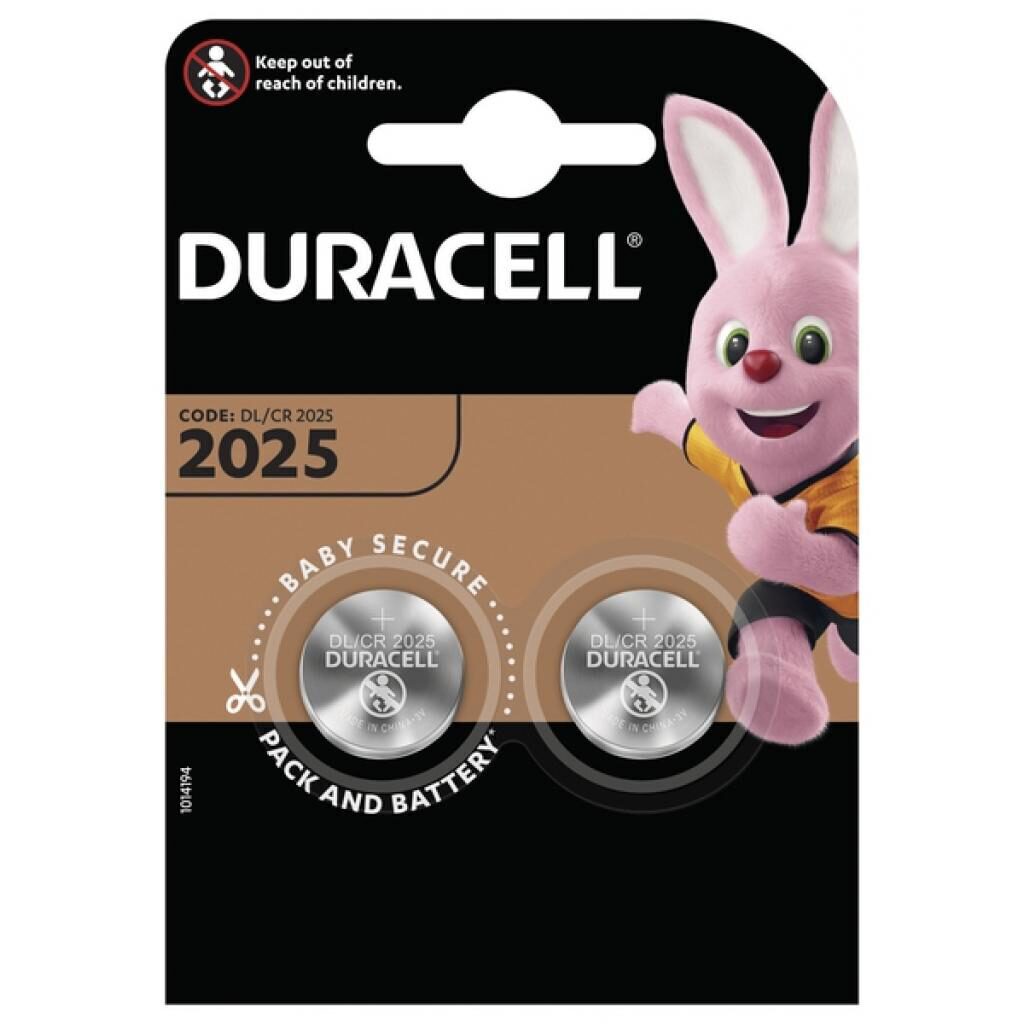 Батарейка-таблетка  CR-2025 DURACELL, блистер, цена за 1 шт
