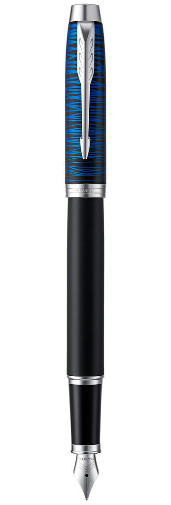 Parker IM SE Перьевая ручка F320 Blue origin F черные чернила