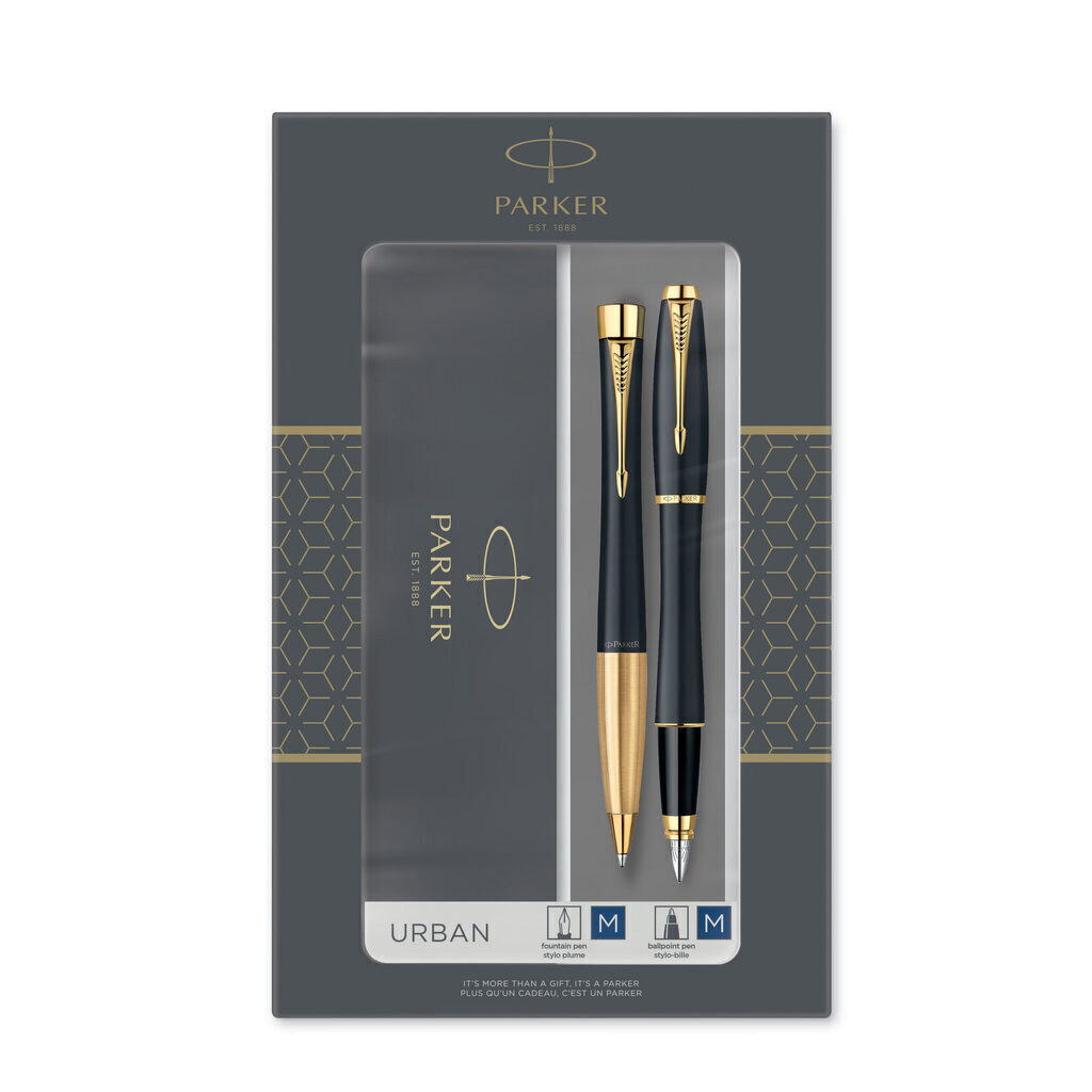 Набор Parker Urban Core FK200 Muted Black GT перьевая и шариковая ручка