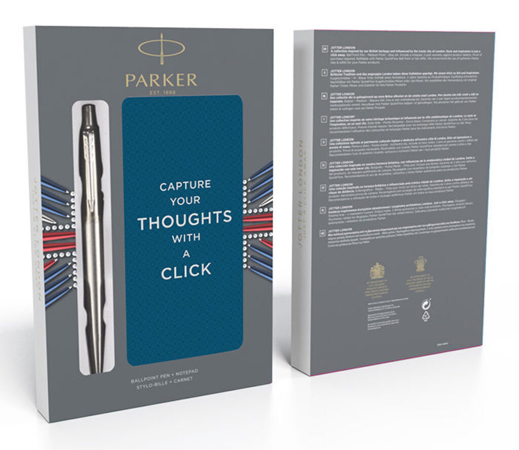 Набор Parker Jotter Core Шариковая ручка Core K61 Stainless Steel CT с чернилами