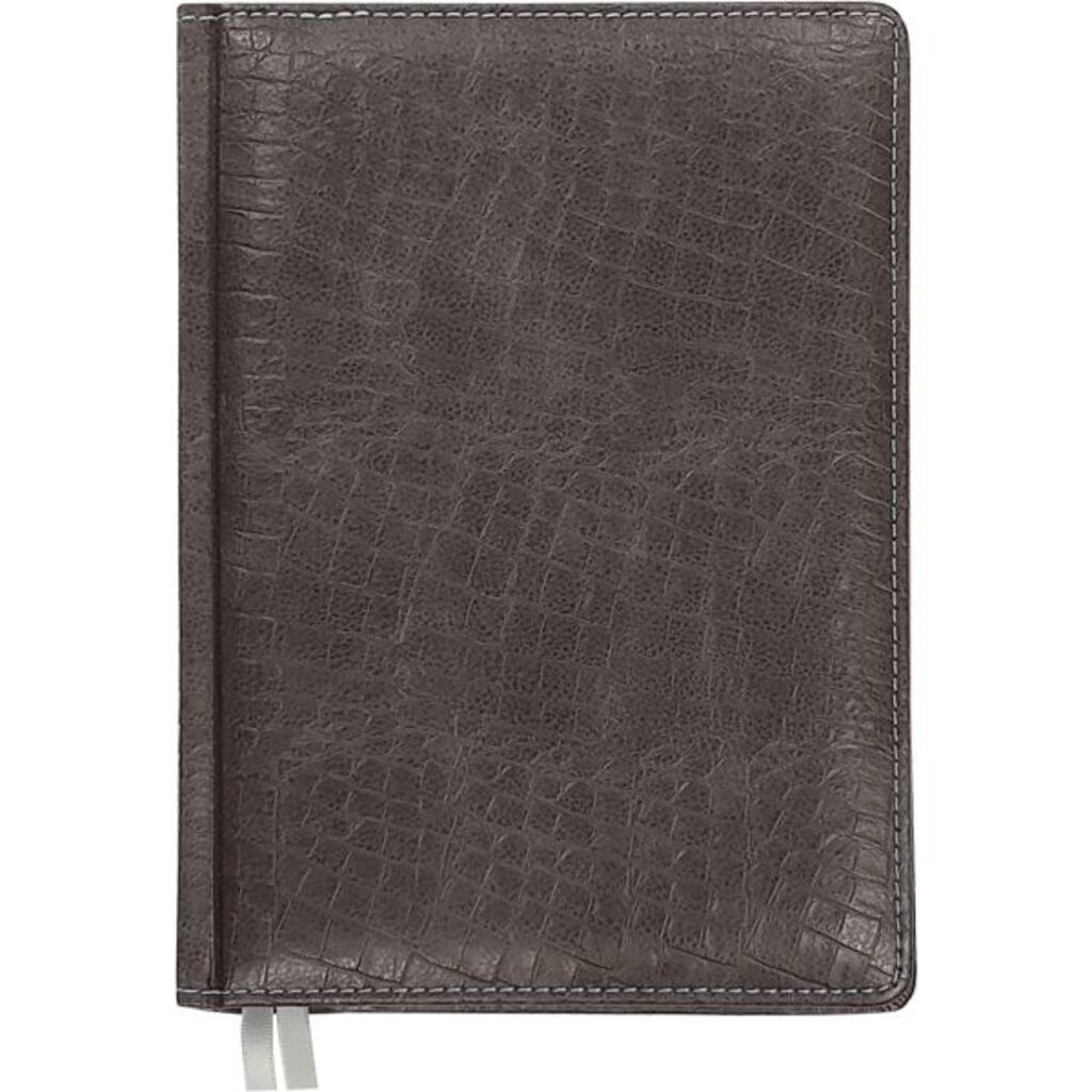 Ежедневник недат. В6 Attomex Croco 272стр., черный, тв.обл.,кожзам., ляссе, 70гр/м2