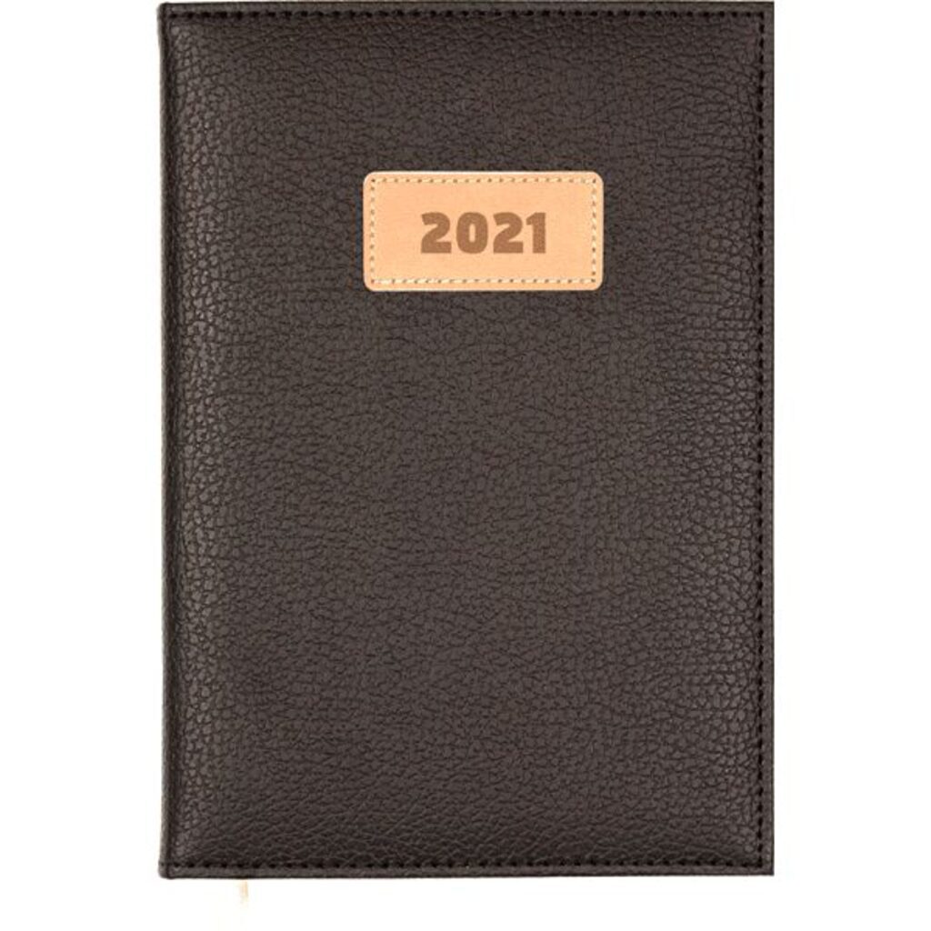 Еженедельник дат. 2021г. А4 (210*290) 64л Foster черный, тв.обл.,кожзам.,ляссе,70гр/м2