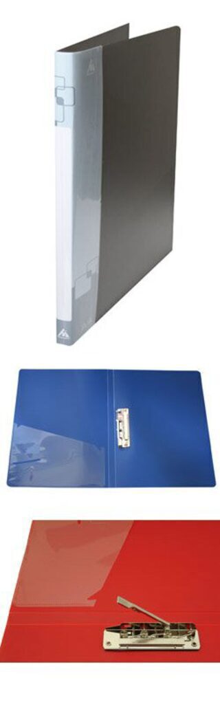 Папка с 1 зажимом А4 0,7мм с карм. синяя