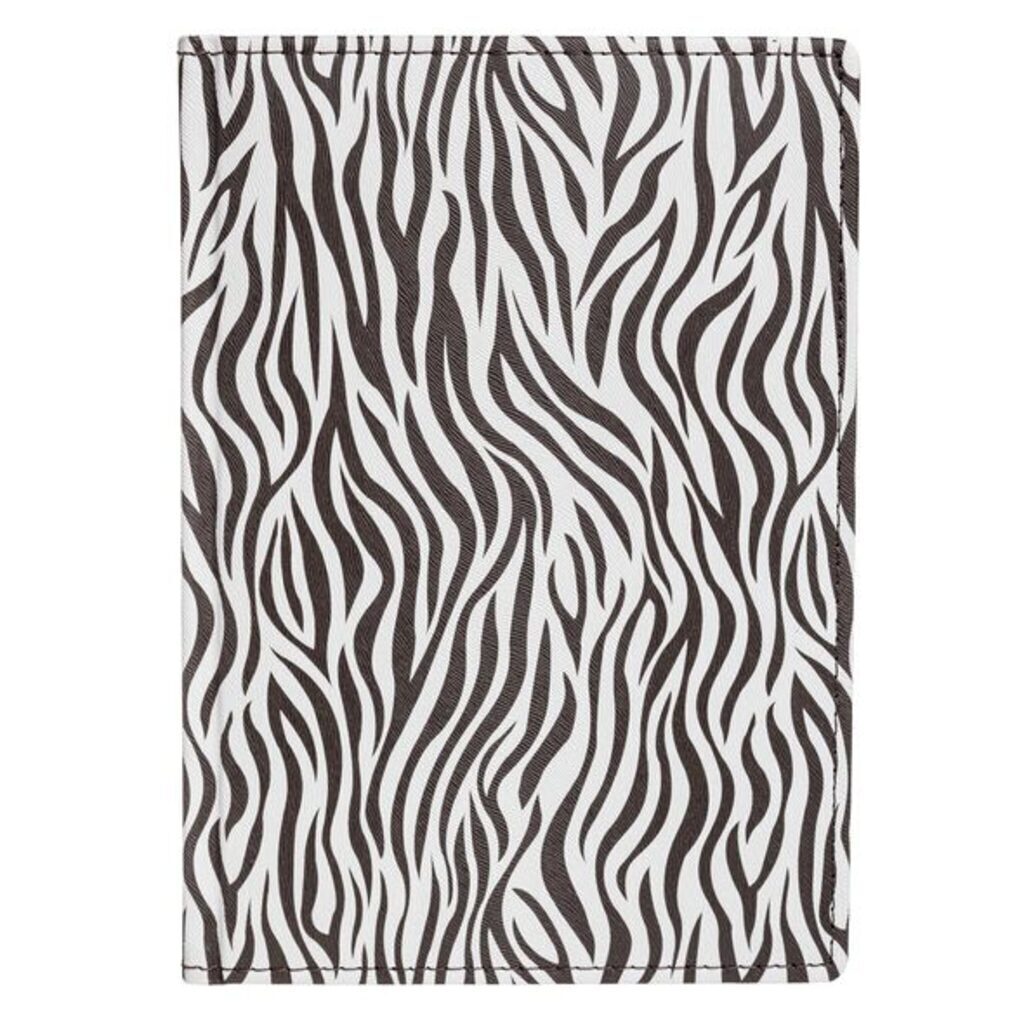 Ежедневник недат. А5 176л., тв.пер., иск.кожа "ZEBRA. Зебра" ляссе