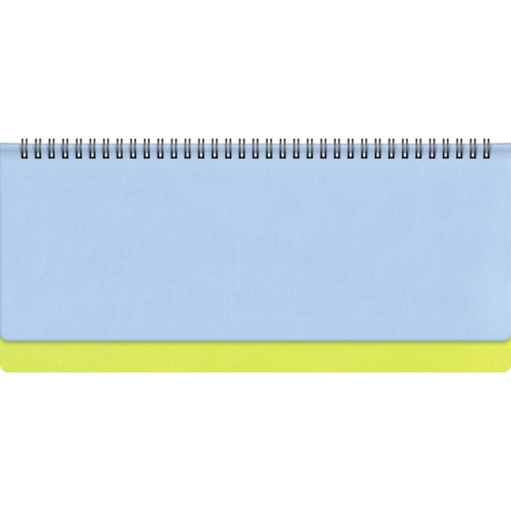 Планинг недат. 310*135мм  56л., гребень, иск.кожа "VIVELLA  BICOLOUR" Голубой/салатовый